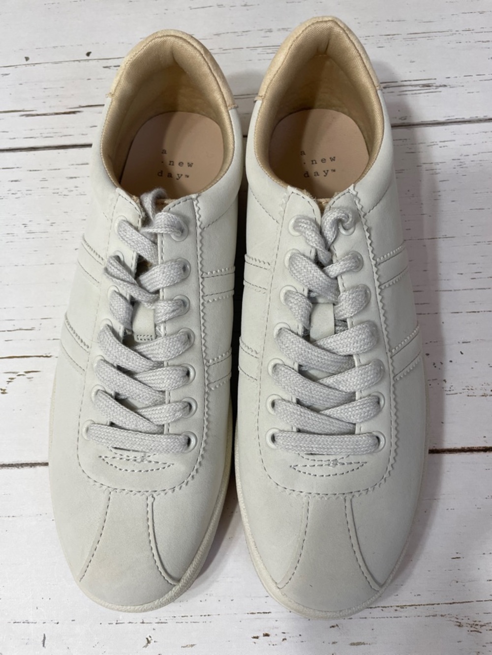 A New Day Light Grey Blaire Sneakers with Light Blush Pink Accents, size 9, NWOT - Picture 11 of 13